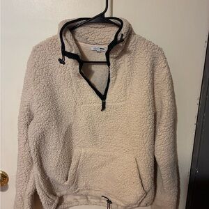 Fashion Nova Cream Sherpa Pullover
